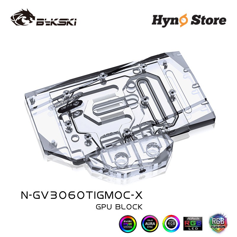 Block VGA Bykski chính hãng N-GV3060TIGMOC-X for GIGABYTE GeForce RTX 3060 TI GAMING OC 8G - Hyno Store