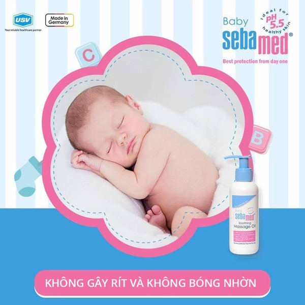 Dầu mát-xa trẻ em Baby Sebamed Soomthing Massage Oil pH5.5 (150ml)