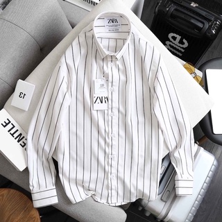 Áo sơ mi nam tay dài LỤA CAO CẤP kẻ sọc ZARA chất vãi cotton cao cấp mền mại