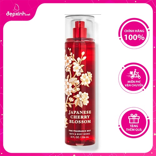 Nước xịt thơm toàn thân Bath and Body Works Japanese Cherry Blossom 236 ml