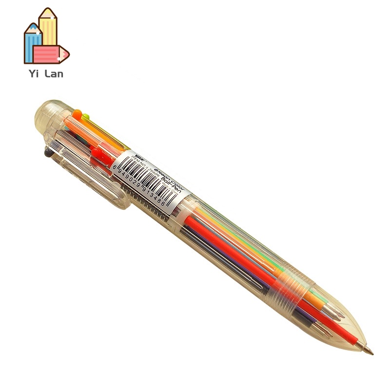 Bút bi 6 màu loại bấm ngòi 0.5mm