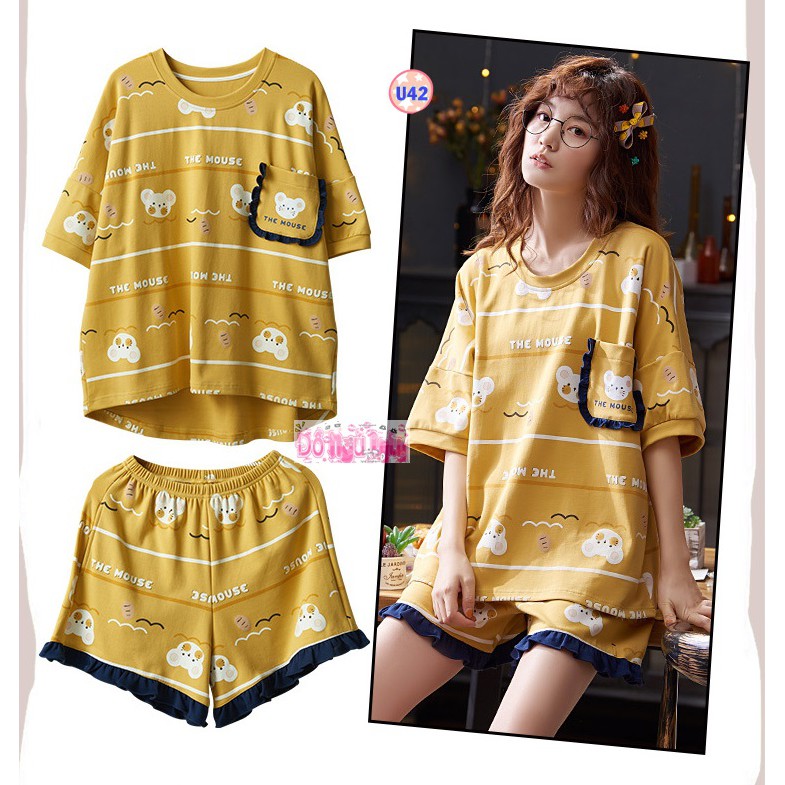 Bộ Pijama Cộc Tay Mã U17(cotton Mềm Mịn) | BigBuy360 - bigbuy360.vn