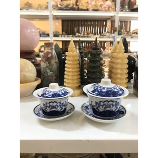 🎀 [Đồ thờ] CHÉN NƯỚC THỜ HOA SEN - BÁT TRÀ SÂM SEN LAM
