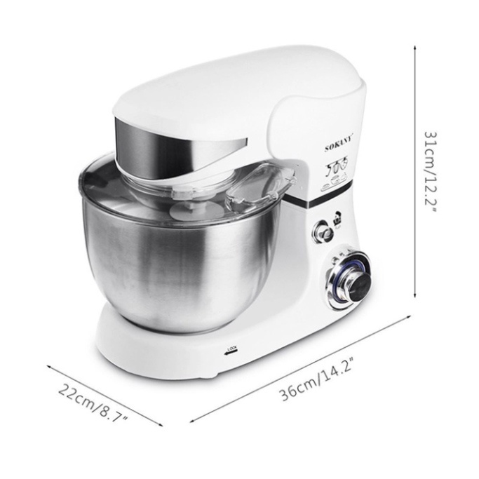Máy đánh trứng, Máy trộn bột làm bánh, đánh kem SOKANY SK-206 [BH 12 Tháng]