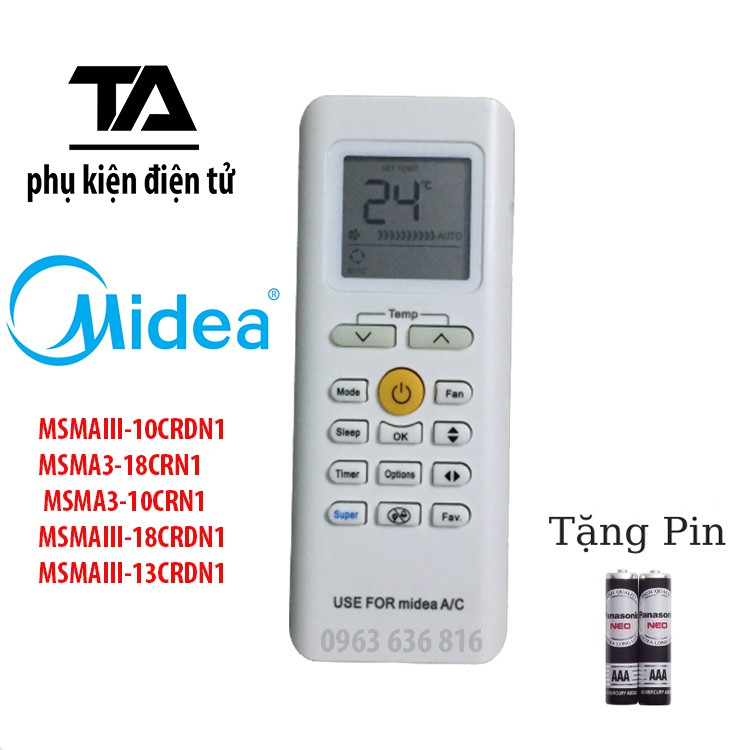 [FREESHIP 50K] ✔ REMOTE ĐIỀU KHIỂN ĐIỀU HÒA MIDEA