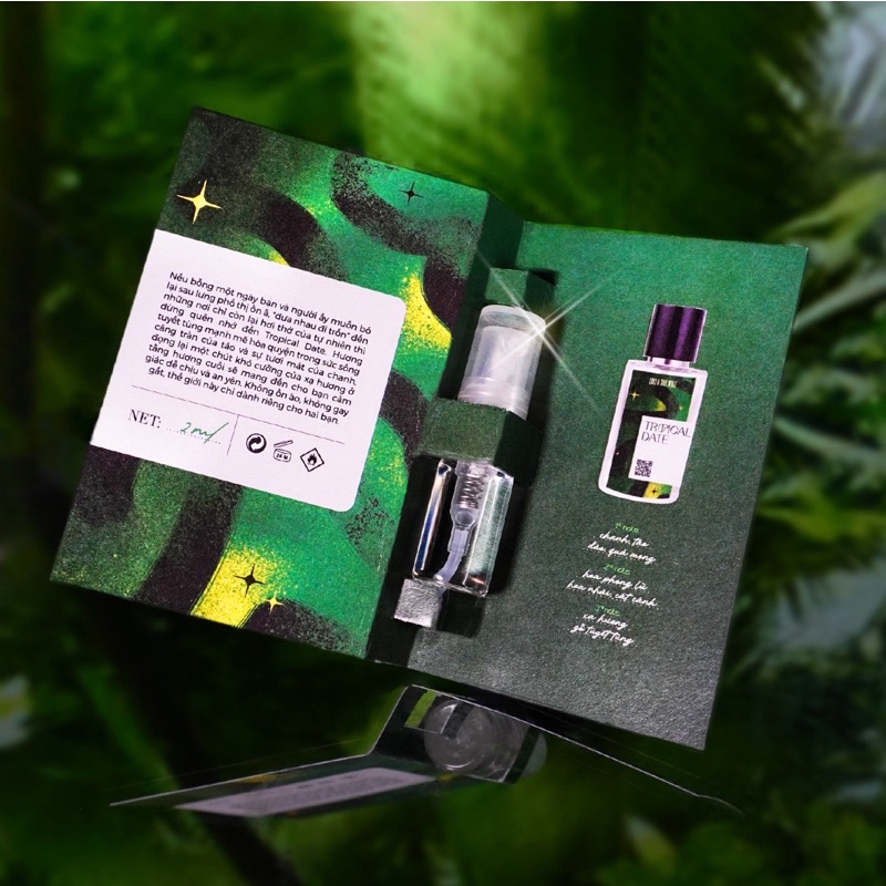 Nước hoa nam thơm lâu chính hãng Tropical Date Eau De Parfum chai 2ml nhỏ gọn, tiện dụng - LOLI & THE WOLF | Thế Giới Skin Care