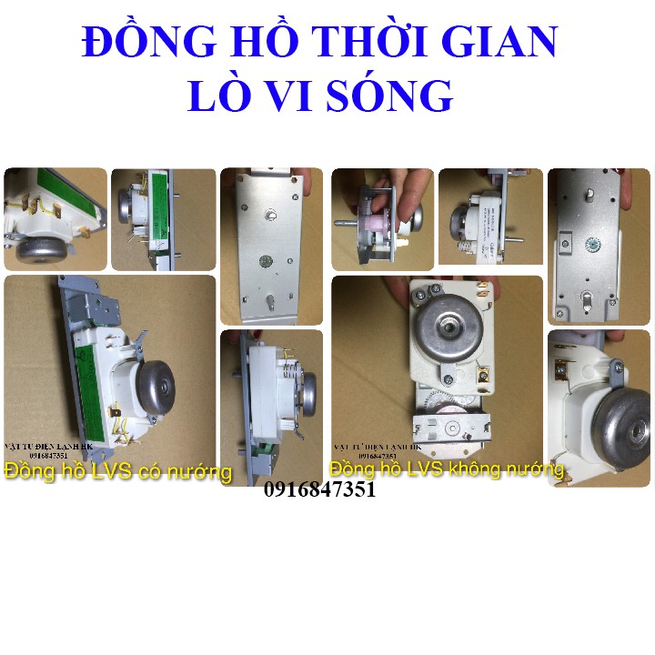 Đồng hồ thời gian lò vi sóng Có nướng - Không nướng (chọn đúng loại khi đặt hàng) - Timer điều khiển LVS