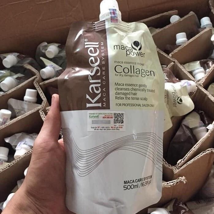 Dầu Hấp Tóc Collagen Karseell maca 500ml