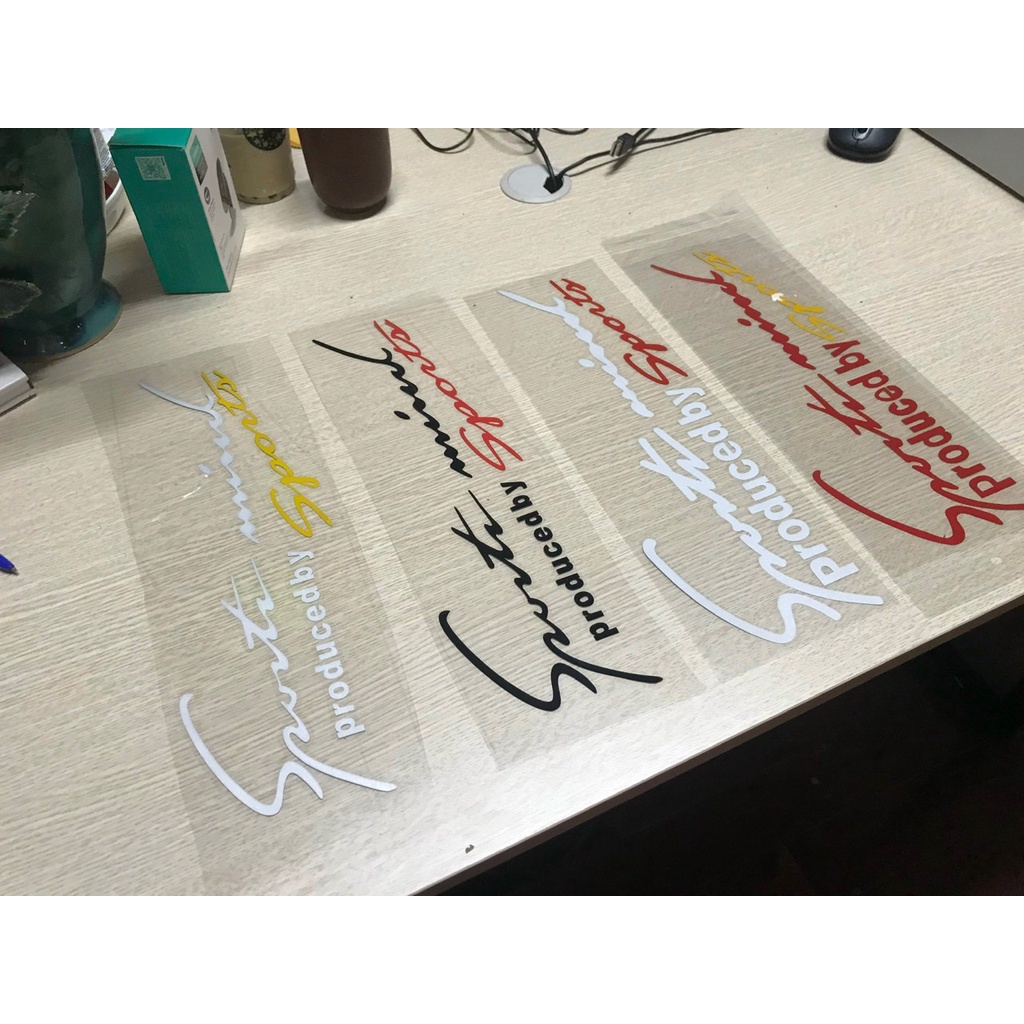 Tem Sport mind prodeced by Sports dán nắp capo xe oto