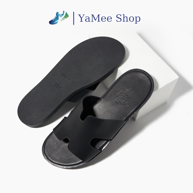 Dép quai ngang nam đế kếp siêu bền, quai da cao cấp