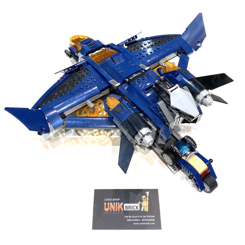 Lego UNIK BRICK Avengers Ultimate Quinjet Máy bay chiến đấu của Biệt đội siêu anh hùng Super Heroes chính hãng như hình