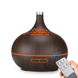 Máy phun tinh dầu - máy xông khuếch tán tinh dầu bí ngô đa sắc 400ml - bảo hành 6 tháng