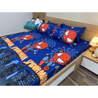 Sét Ga Gối Cotton Poly 3D Siêu Nhân Nhện