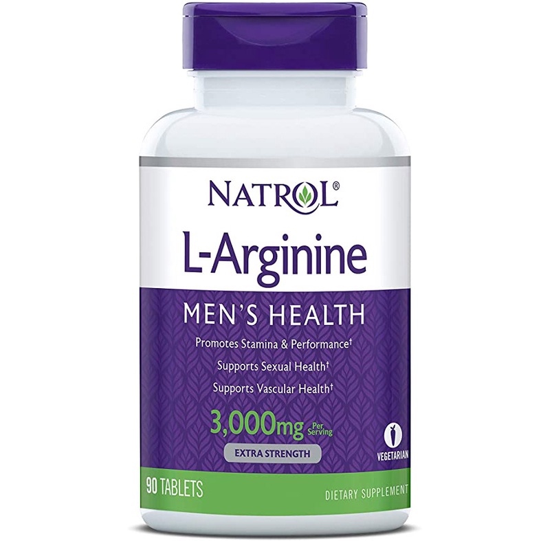 Viên uống Natrol L-Arginine 3000mg 90 viên của Mỹ tăng cường sinh lý nam giới