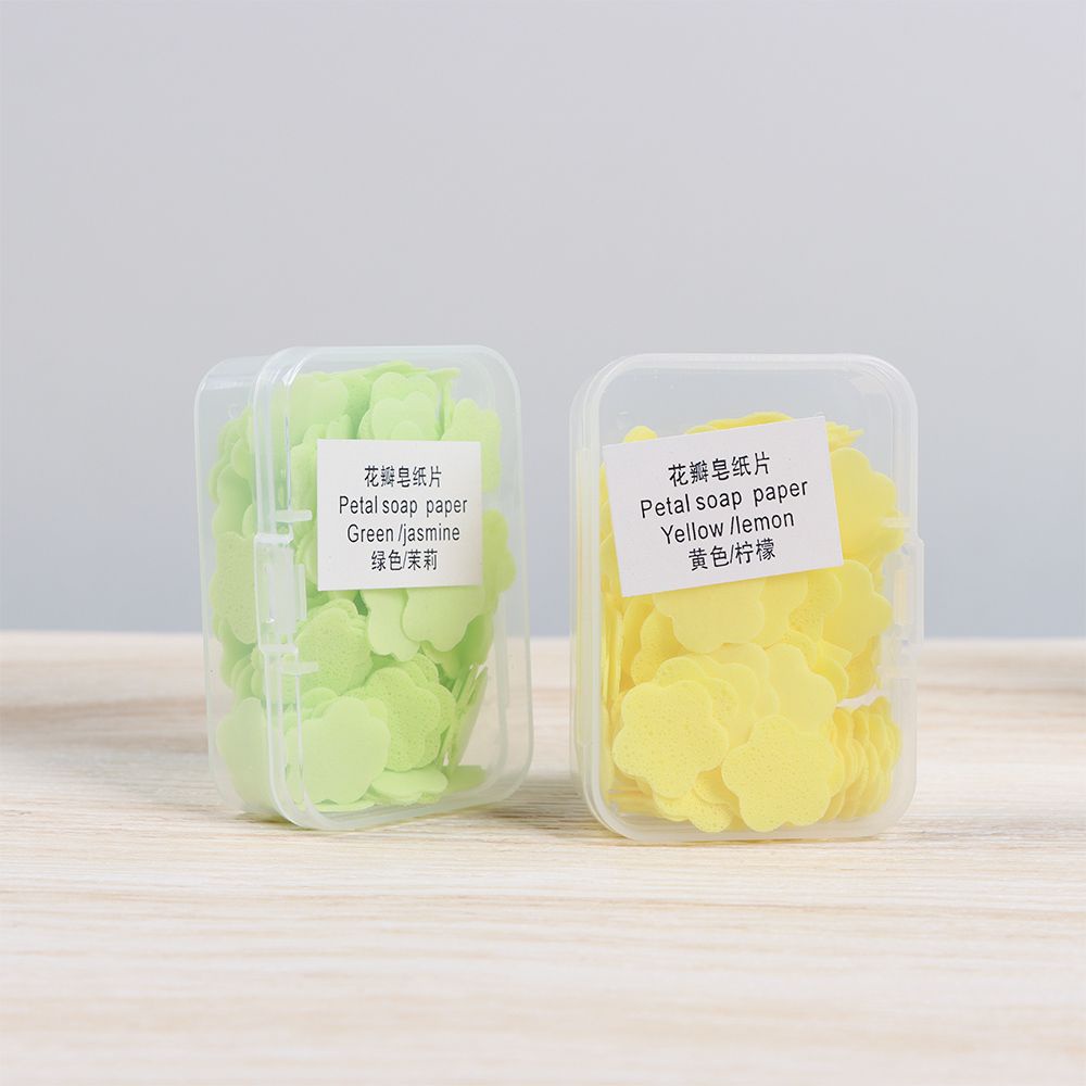[Hàng mới về] Xà phòng lá mini hình bông hoa nhiều màu sắc tiện dụng