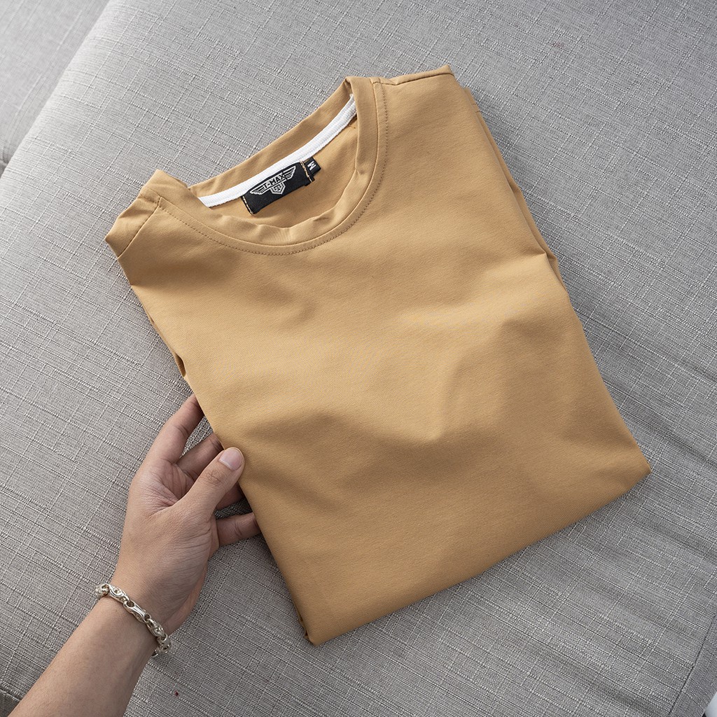 Áo Thun nam nữ trơn cổ tròn, vải cotton 8 màu cực phẩm | BigBuy360 - bigbuy360.vn