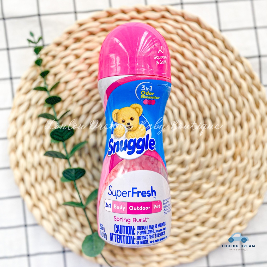 Viên xả vải Snuggle hạt thơm quần áo SuperFresh Spring Burst 3in1 255g