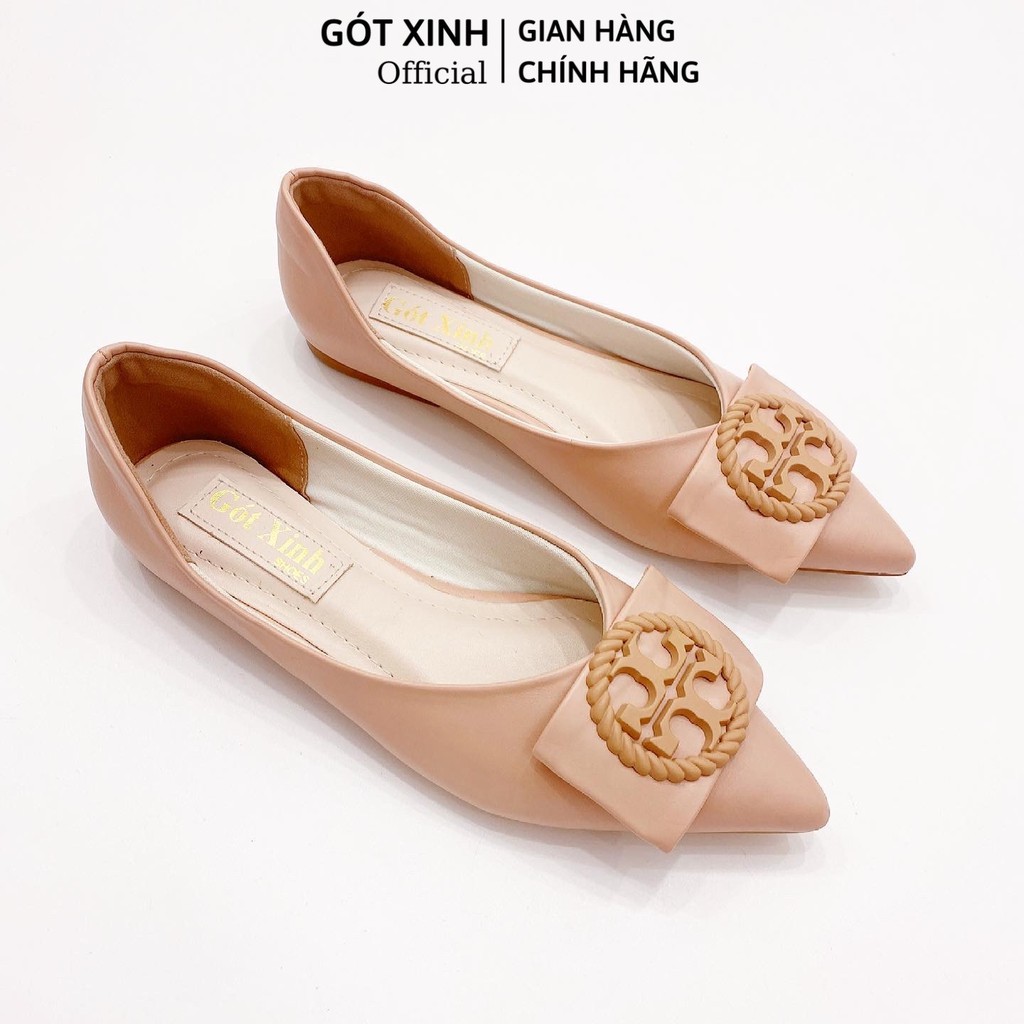 Giày Búp Bê Nơ GÓT XINH GX270 Khóa Tròn Da Mềm | BigBuy360 - bigbuy360.vn