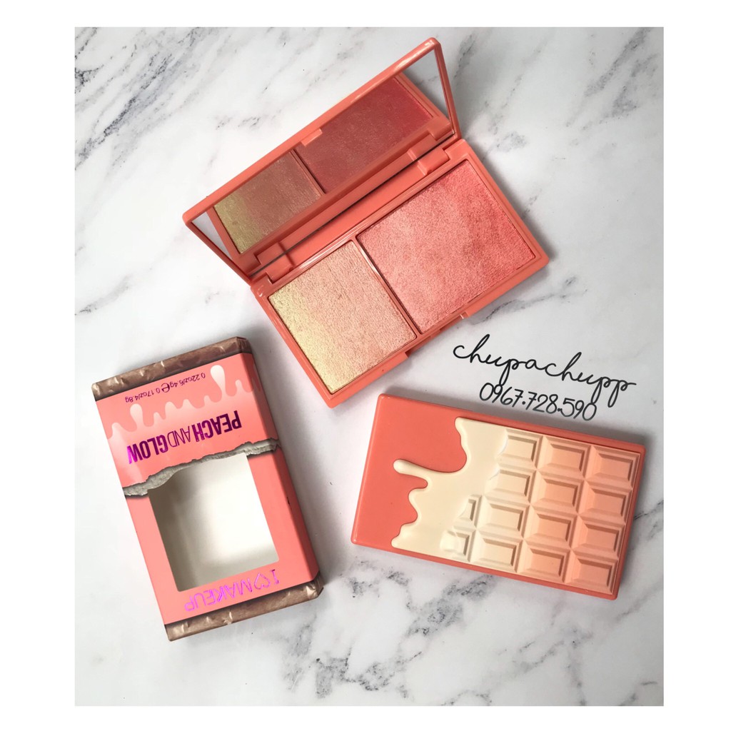 BẢNG DUO HIGHLIGHTER + BLUSH PEACH AND GLOW | BigBuy360 - bigbuy360.vn
