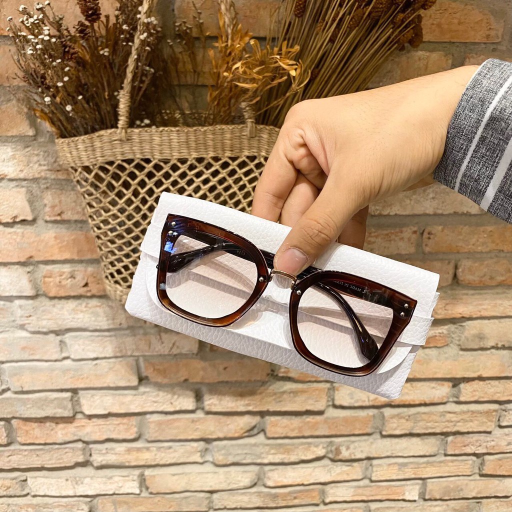 [Giá Sỉ] Mắt Kính Form Vuông 2 Chấm Góc Cực Hot Mẫu Mới Siêu Đẹp - Hazo