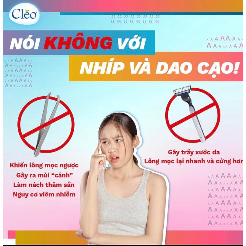 Kem Bơ Tẩy Lông CLEO Sạch Lông Trong 5 Phút