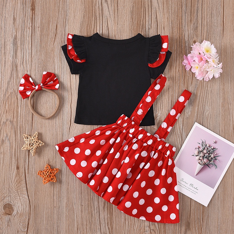 Đầm Xòe Công Chúa Hình Chuột minnie Cho Bé Gái akku