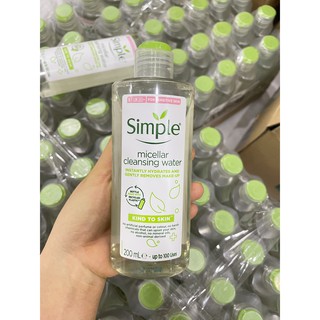 Nước Tẩy Trang Simple Micellar Water 200ml