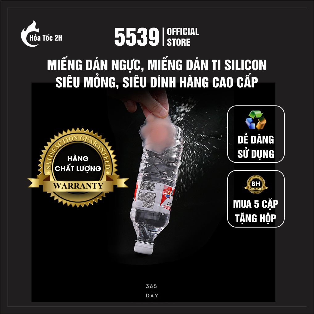 Miếng dán ngực silicon, miếng dán ti nâng ngực cao cấp, dán nhũ hoa siêu dính bền đẹp sử dụng được nhiều lần - Shop 5539
