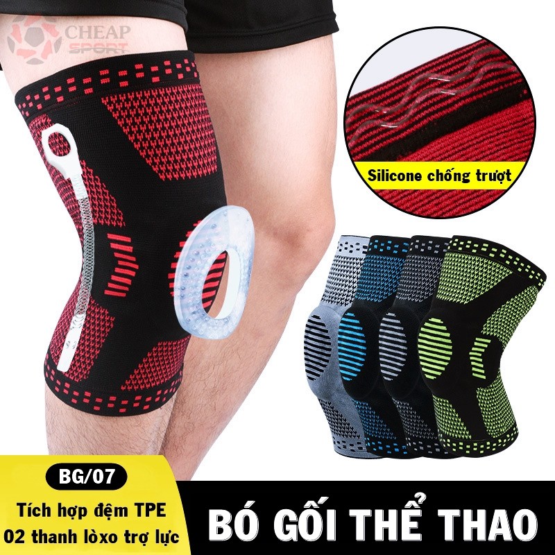 Đai Bảo Vệ Khớp Gối BG/07 Bó Gối Thể Thao Tránh Chấn Thương Khi Chơi Bóng Chuyền Tập Gym Cầu Lông Chạy Bộ Tennis