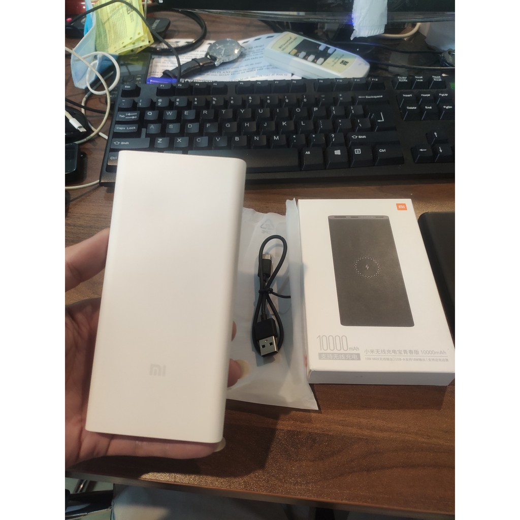 Sạc dự phòng không dây Xiaomi 10000mAh WPB15ZM [BẢO HÀNH 3 THÁNG]Tích Hợp Sạc Nhanh QC 3.0 18W, Sạc không dây 10W