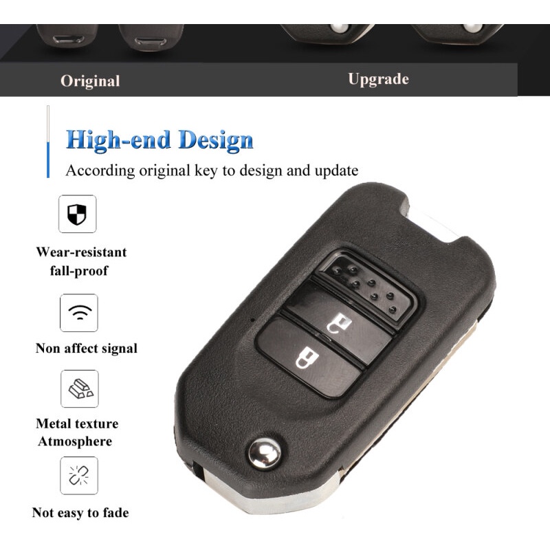 Vỏ Chìa Khóa 2/3 Nút Cho Honda FIT XRV VEZEL CITY JAZZ CIVIC HRV