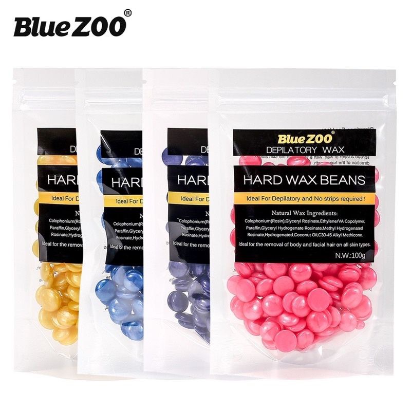 Set 3 gói sáp wax 100g blue zoo hard wax beans (Tặng 5 que lấy sáp)