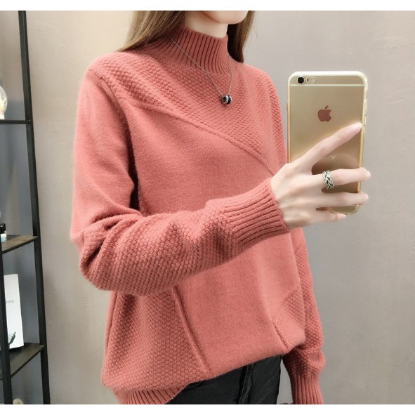 Áo len cao cổ dáng dài chấm tròn mới nhất 2020 | BigBuy360 - bigbuy360.vn