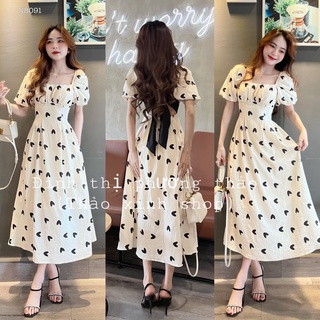 ĐẦM MIDI CỔ U NƠ LƯNG