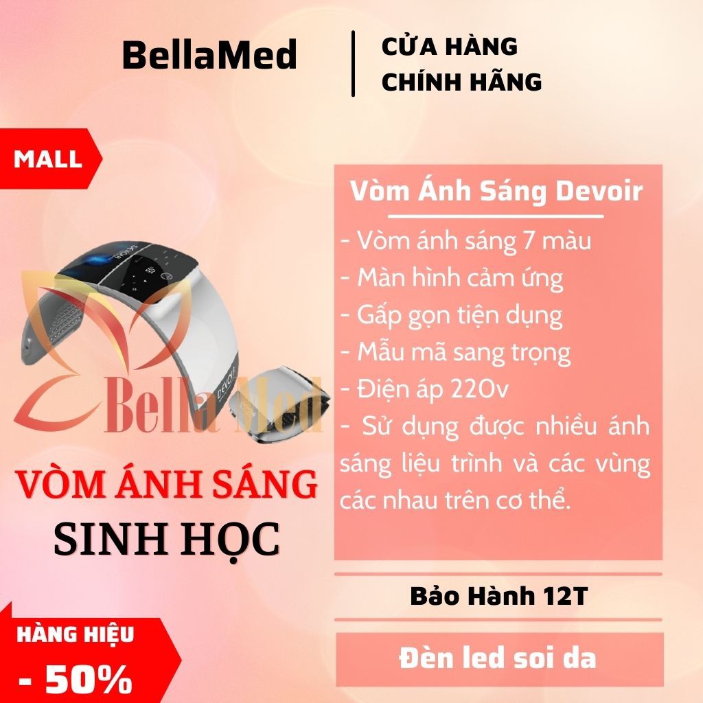 Vòm ánh sáng sinh học devoir 7 màu cảm ứng công nghệ Hàn Quốc cam kết hàng chĩnh hãng