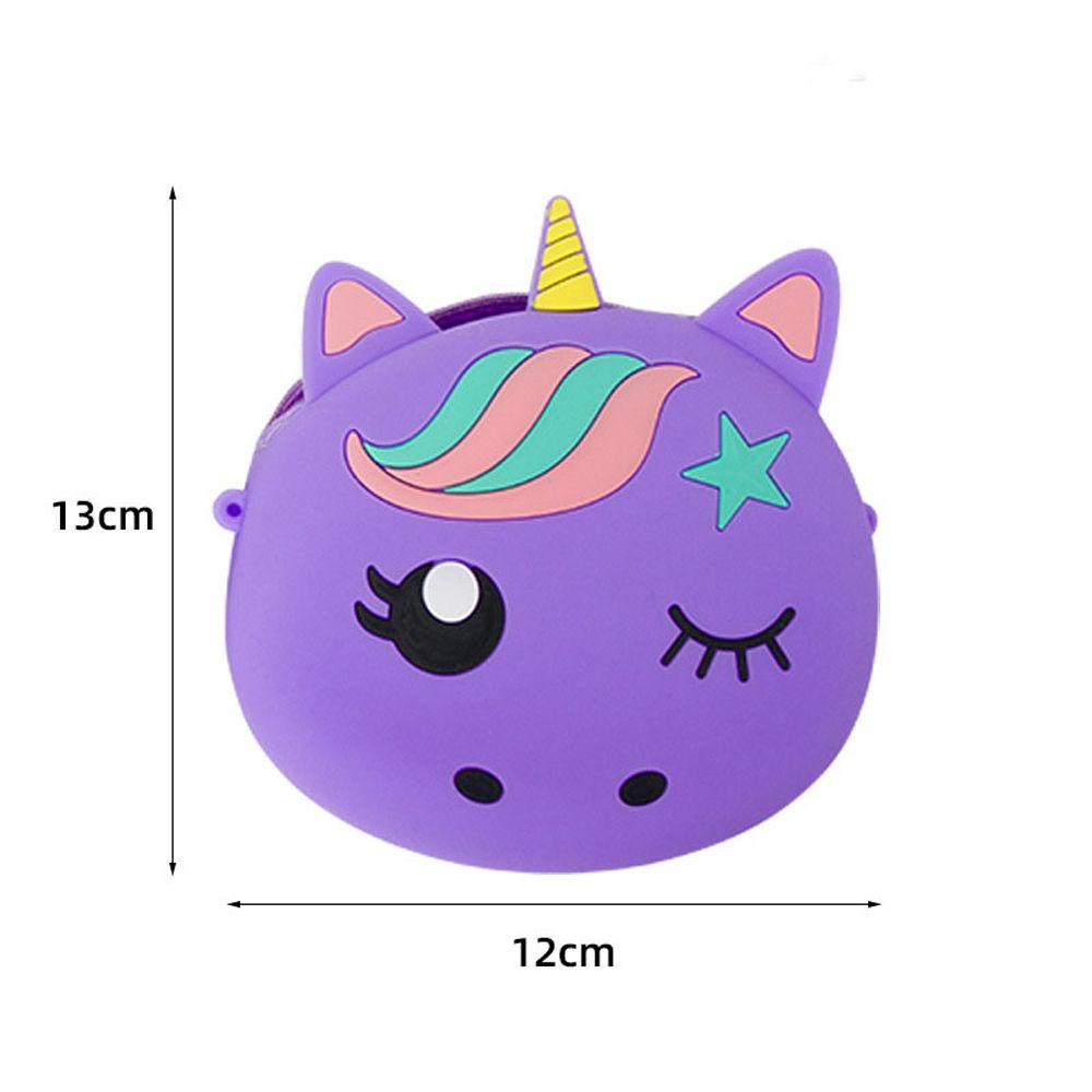 Túi Đeo Vai Bằng Silicone Họa Tiết Hoa / Kỳ Lân / Ngôi Sao Tinh Tế Thời Trang Cho