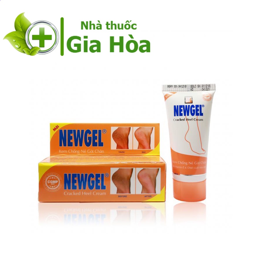 Kem chống nứt nẻ gót chân NEWGEL, giữ ẩm, kéo lên da non, mau lành vết nứt - Tuýp 20g