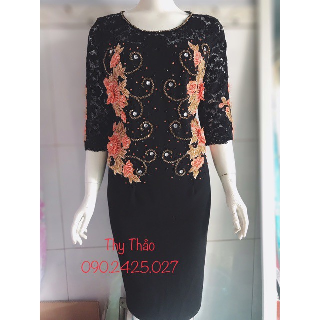 Đầm trung niên nữ thiết kế cao cấp