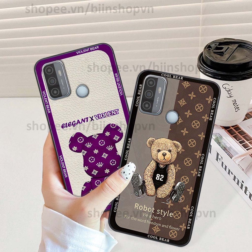 Ốp Oppo A53 hình gấu bear brick đẹp độc lạ, thời trang, cá tính