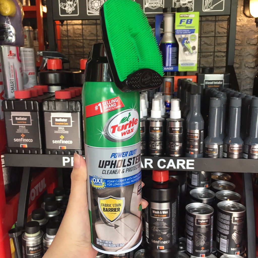 Chai Xịt Làm Sạch Vải Nỉ , Ghế Da Turtle Wax Upholstery Cleaner 510g