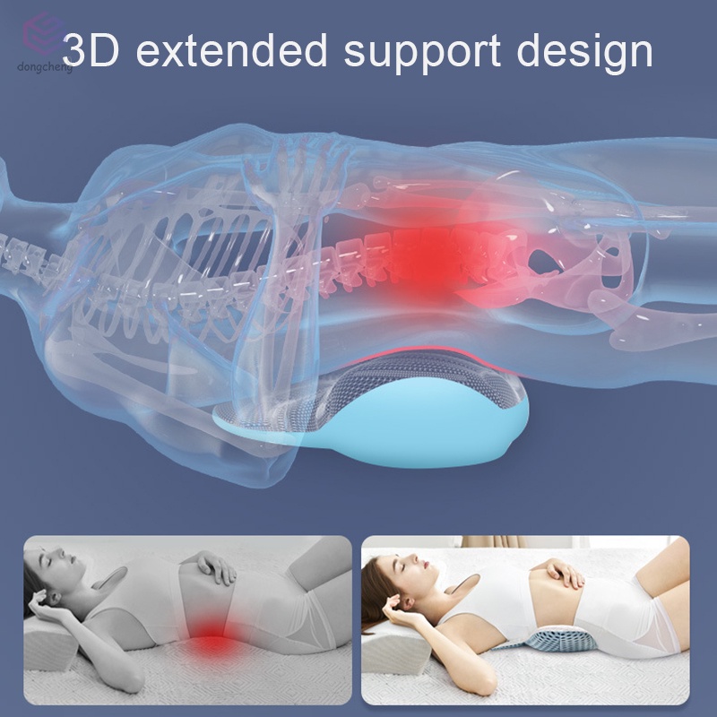 Gối 3D Kê Lưng Giảm Đau Lưng Có Thể Điều Chỉnh Độ Cao