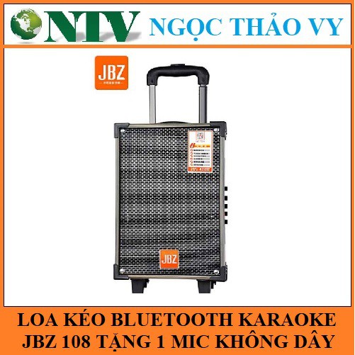 Loa Kéo Karaoke JBZ NE108 tặng kèm micro không dây - BH 6 tháng