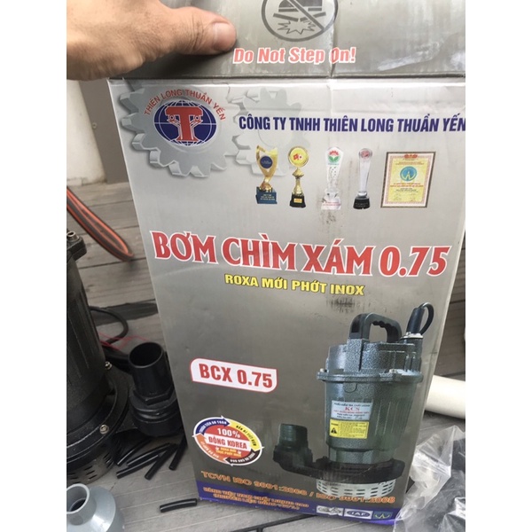 Bơm chìm bơm tõm 750w Thiên Long Thuần Yến BH 6tháng