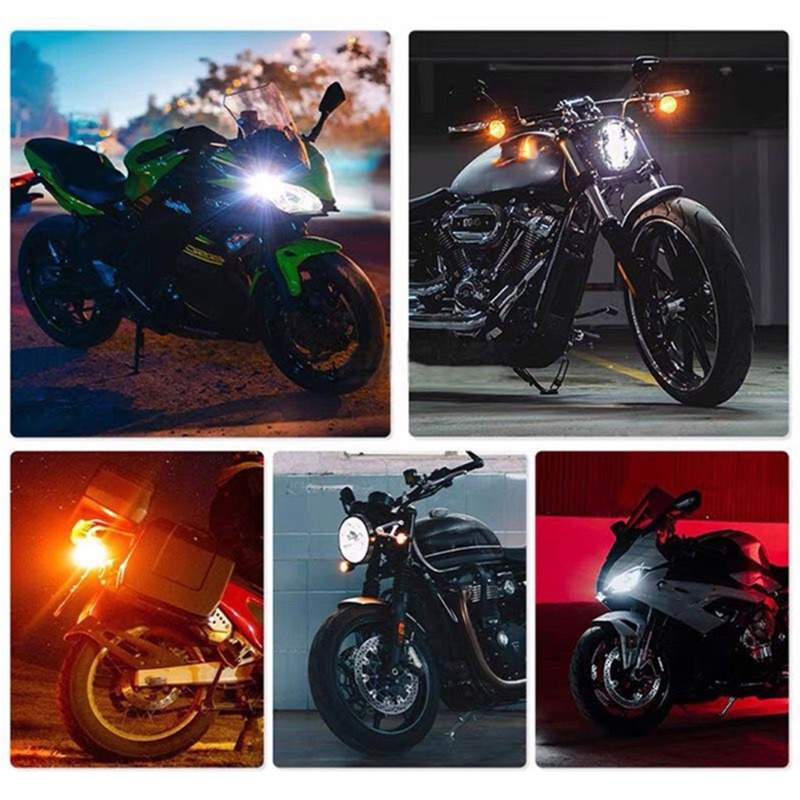 Bóng Đèn LED Tín Hiệu Xi Nhan 5000 Giờ Chống Thấm Nước Gắn Đuôi Xe Mô Tô