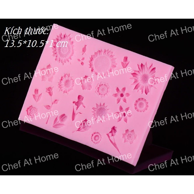 Khuôn silicon làm bánh fondant rau câu 4D