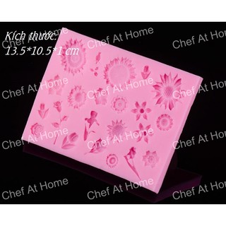 Khuôn silicon làm bánh fondant rau câu 4D