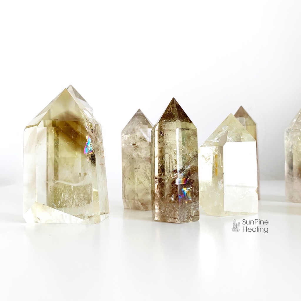 Thạch Anh Vàng - Citrine | Trụ đá thiên nhiên | Đá thanh tẩy, thiền định
