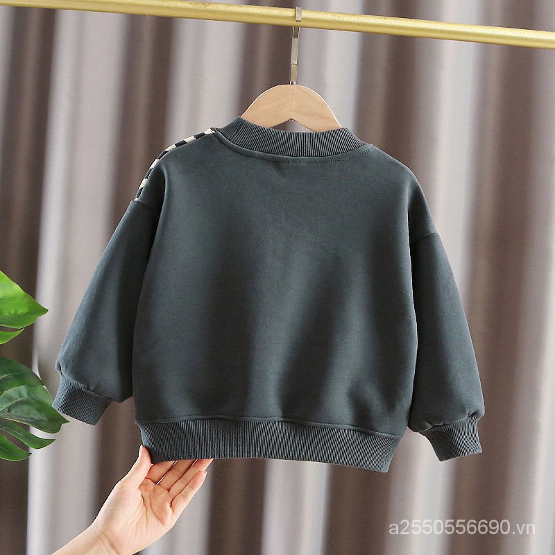 Áo Khoác Nỉ Giữ Ấm Thời Trang Cho Bé Trai