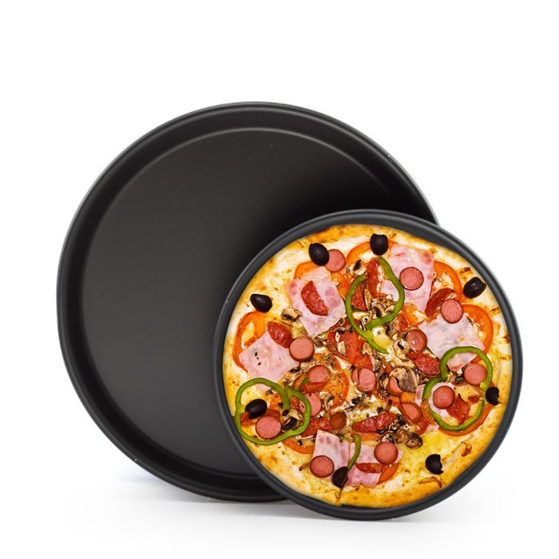 Đĩa sâu 8/10 inch Pizza Pie chảo Khay nướng Khuôn bánh quy tròn không dính Dụng cụ nấu ăn