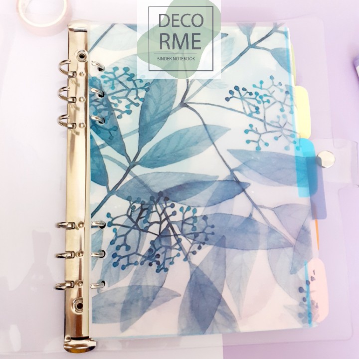 Set 6 tab FOREST phân trang sổ còng A5-A6-A7, sổ planner, bullet journal, DECORME